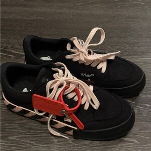 Off-White Black and Pink Sneakers